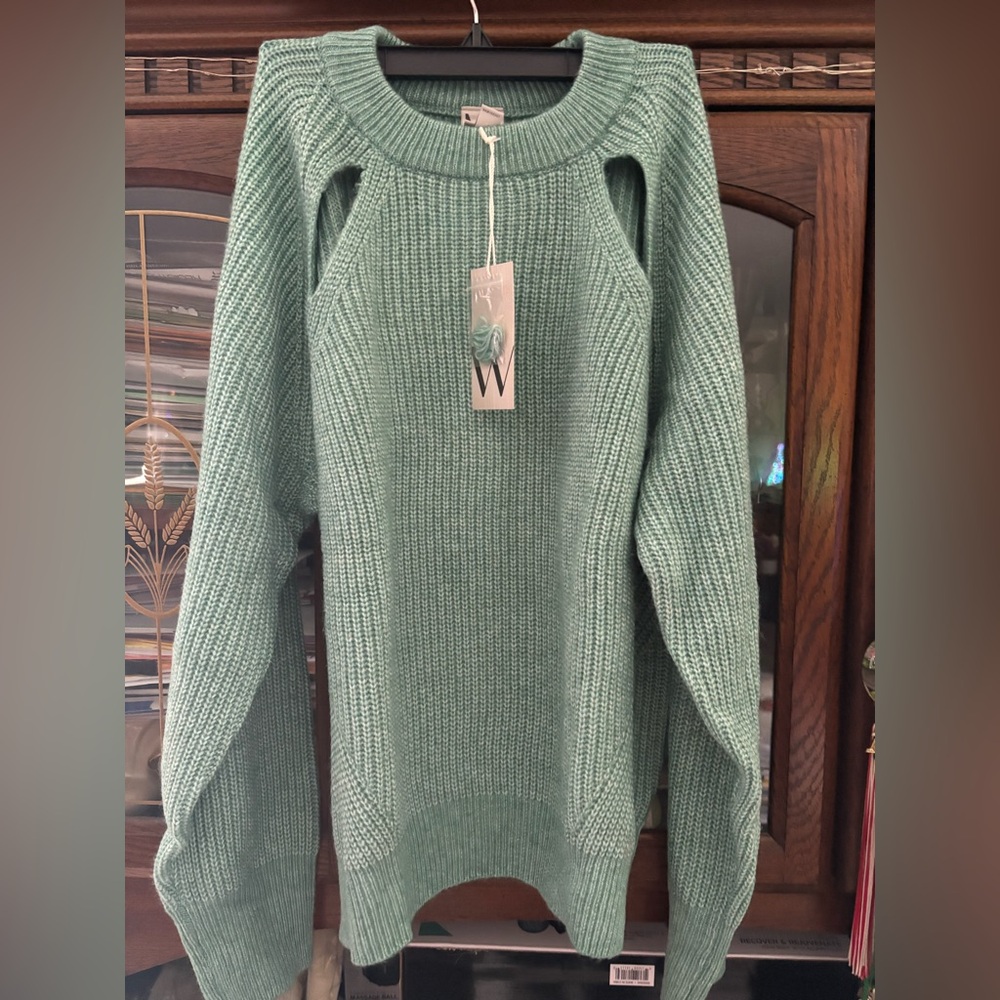 Worthington Mint Green Crew Neck Sweater
